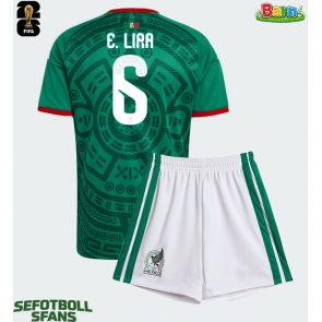 Mexiko Erik Lira #6 Hemmaställ Barn VM 2026 Kortärmad (+ Korta byxor)